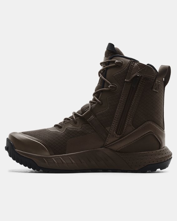 Men's UA Micro G® Valsetz Zip Tactical Boots, Brown, pdpMainDesktop image number 1